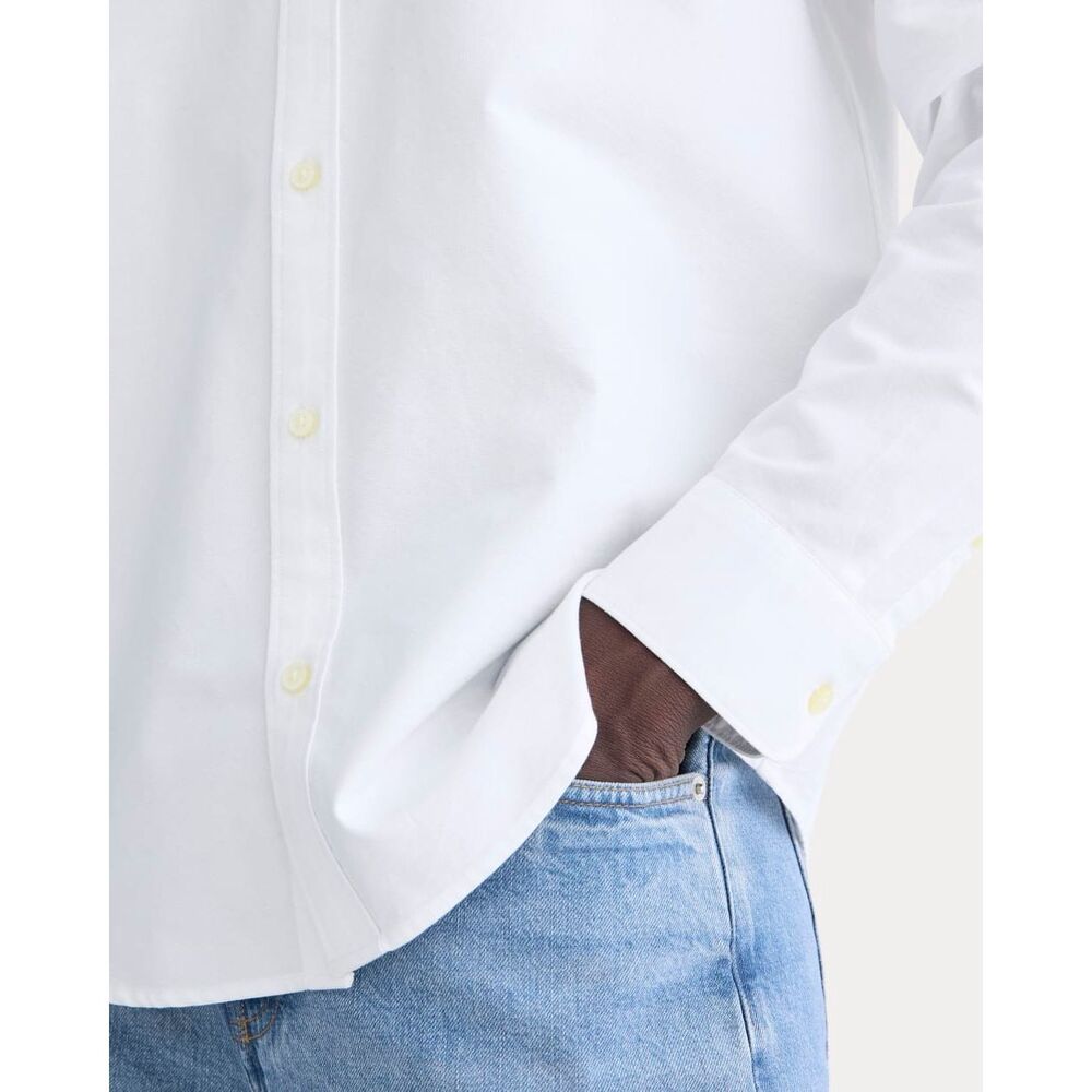 Everlane White Slim Oxford Shirt Cotton Button Down Mens XL NWT Classic - Picture 4 of 13
